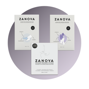 Zanova Collagen Treatment | "Multi Mask Mingle" | Bundle of Lip, Hand & Foot Masks