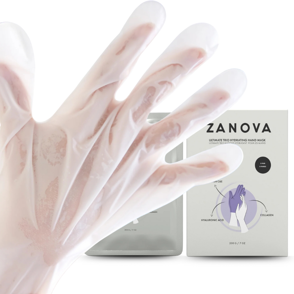 Zanova Collagen Hand Mask for dry hands, skin pickers, and hydration repair
