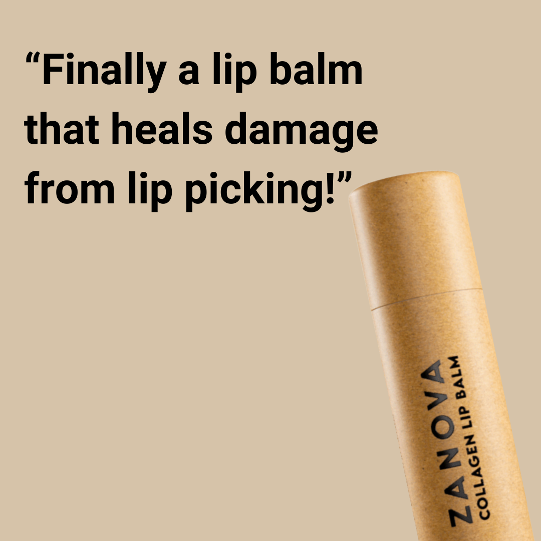 Zanova Collagen Treatment Lip Balm For Lip Picking & Biting Damages |  3 Packs