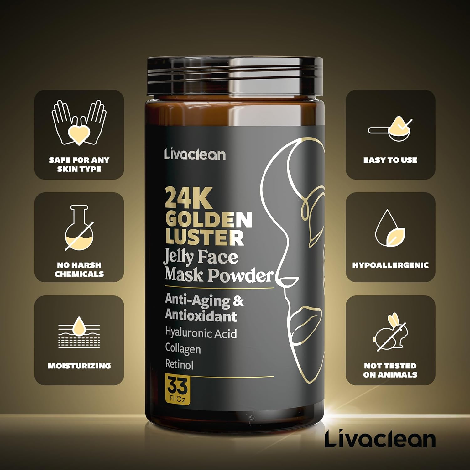 LIVACLEAN CALM & RESTORE JELLY FACE MASK