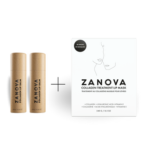 Zanova Collagen Lip Balm (2 packs) & Lip Mask (1 pack) Bundle