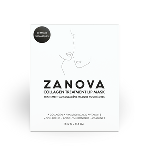 Zanova Collagen Treatment Lip Mask | Hyaluronic Acid, Vitamin E | For Lip Picking & Biting Damages | 30 Masks