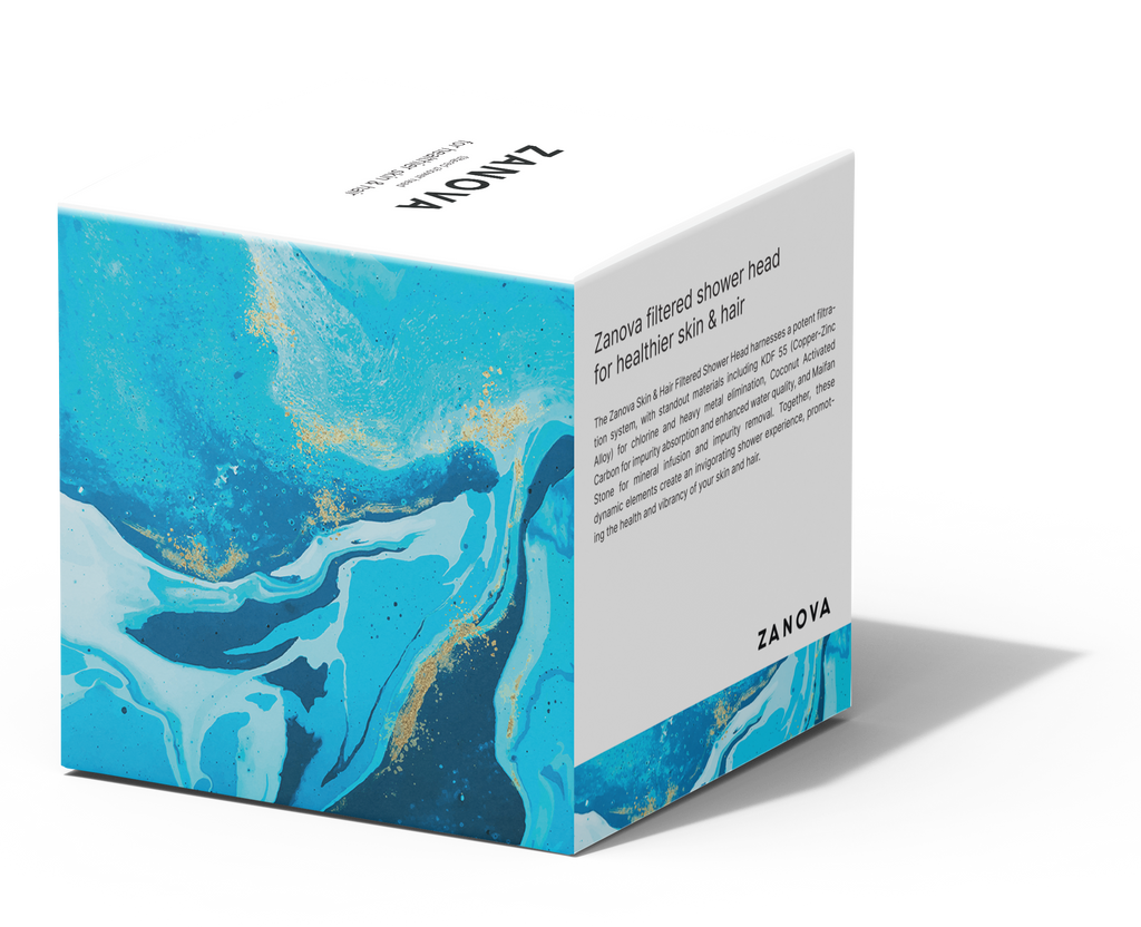 Zanova Miracle Showerhead | For Scalp Acne, Body Itchiness | Filters Heavy Metals, Infuses Minerals, Raises pH