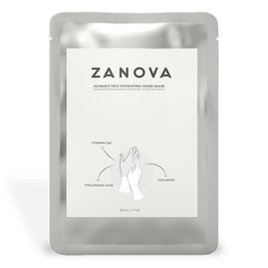 Zanova Collagen Treatment Hand Mask | Hyaluronic Acid, Vitamin C & E | For Skin Picking and Nail Biting Damage | 1 Pair