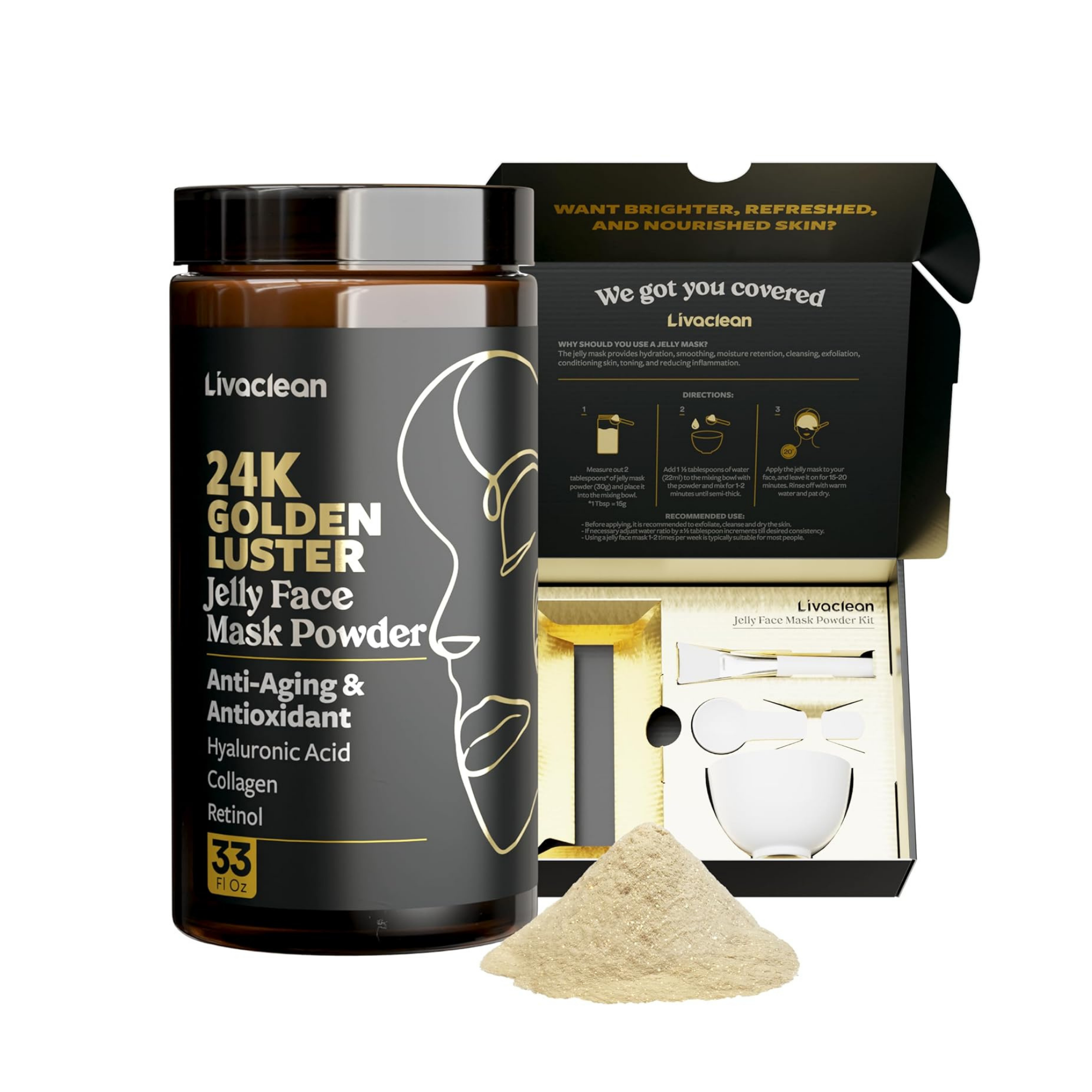 LIVACLEAN CALM & RESTORE JELLY FACE MASK