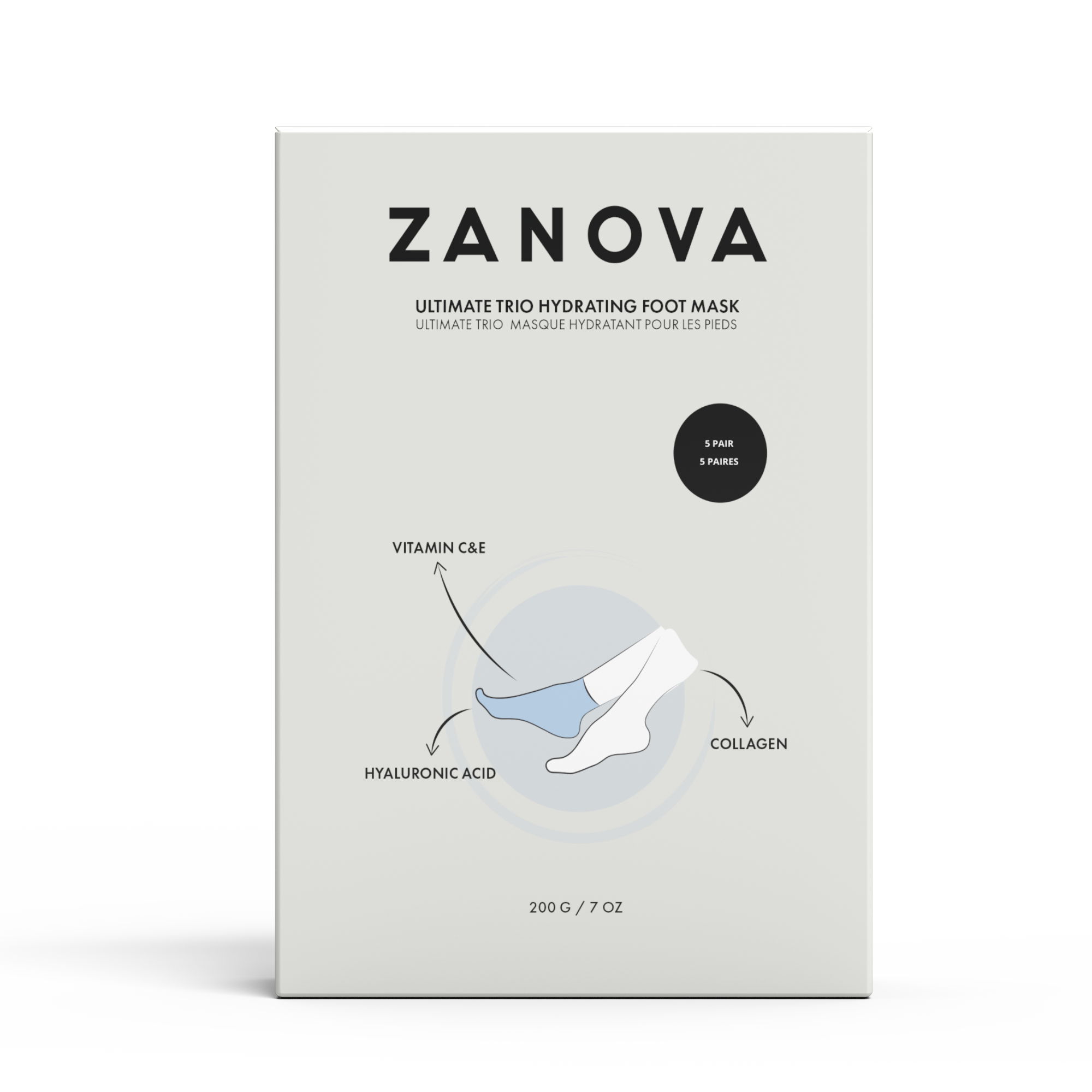 Zanova Collagen Treatment | "Multi Mask Mingle" | Bundle of Lip, Hand & Foot Masks