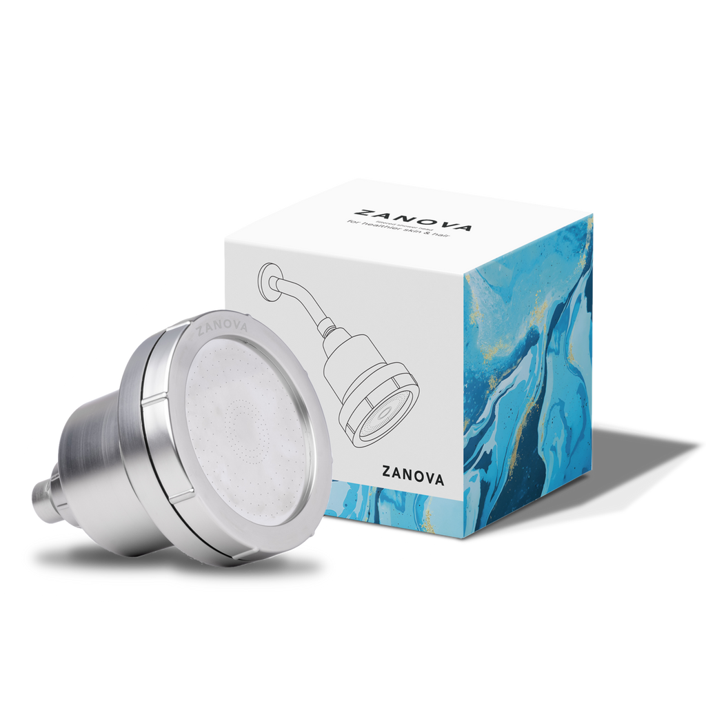Zanova Miracle Showerhead | For Scalp Acne, Body Itchiness | Filters Heavy Metals, Infuses Minerals, Raises pH