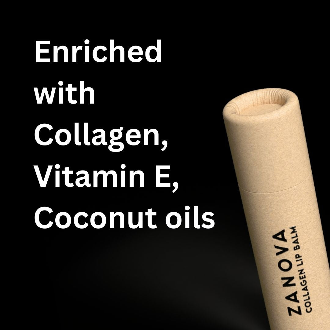 Zanova Collagen Treatment Lip Balm 5 Packs + 4 Free Zanova Collagen Treatment Paper Hand Soap