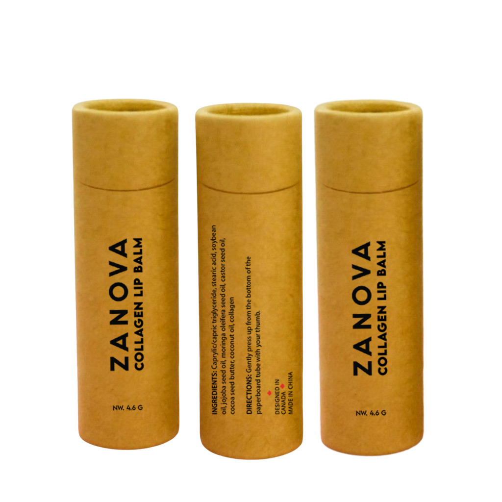 Zanova Collagen Lip Balm - 3 Packs Bundle