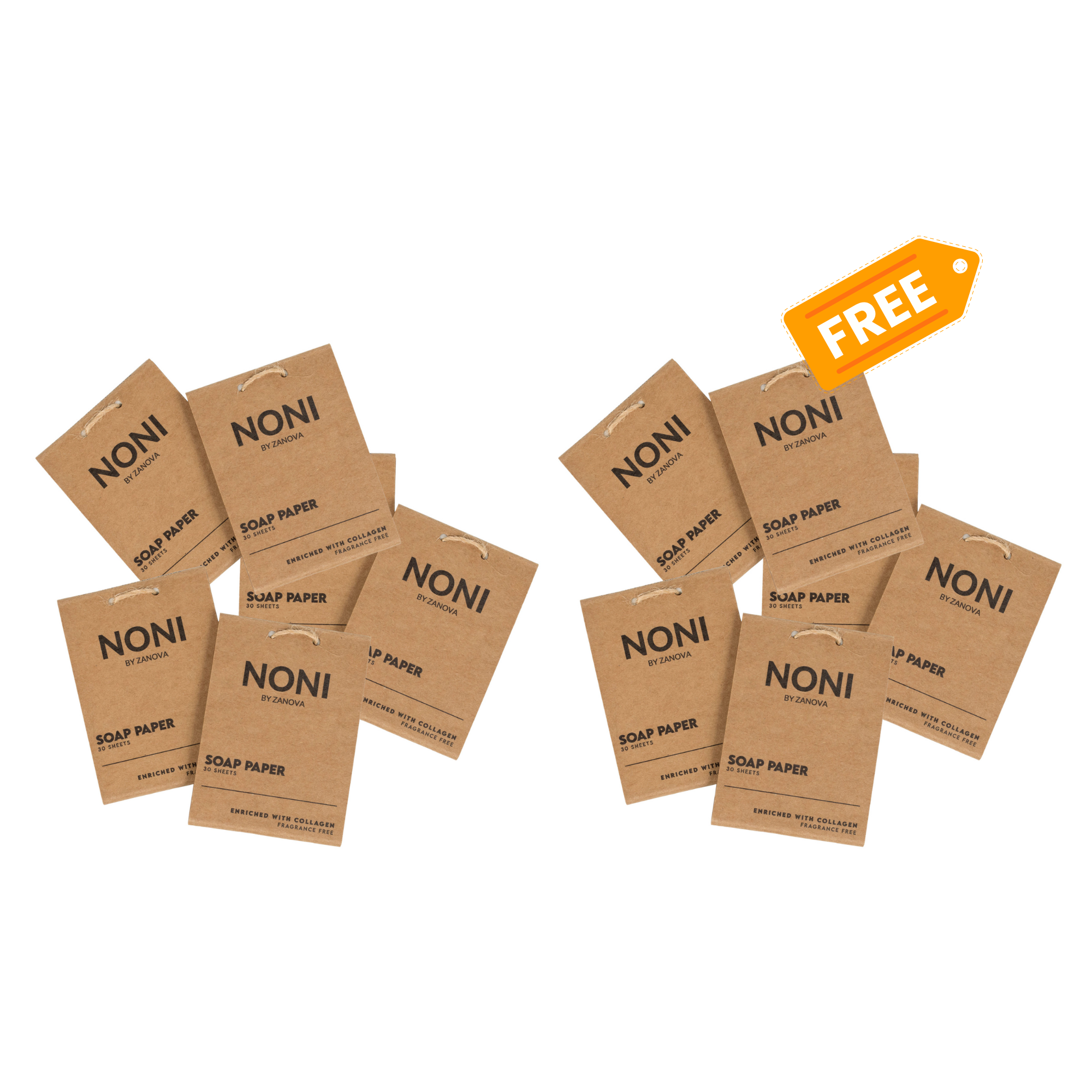 6 Pack Zanova Soap Paper + 6 Pack Zanova Soap Paper for free