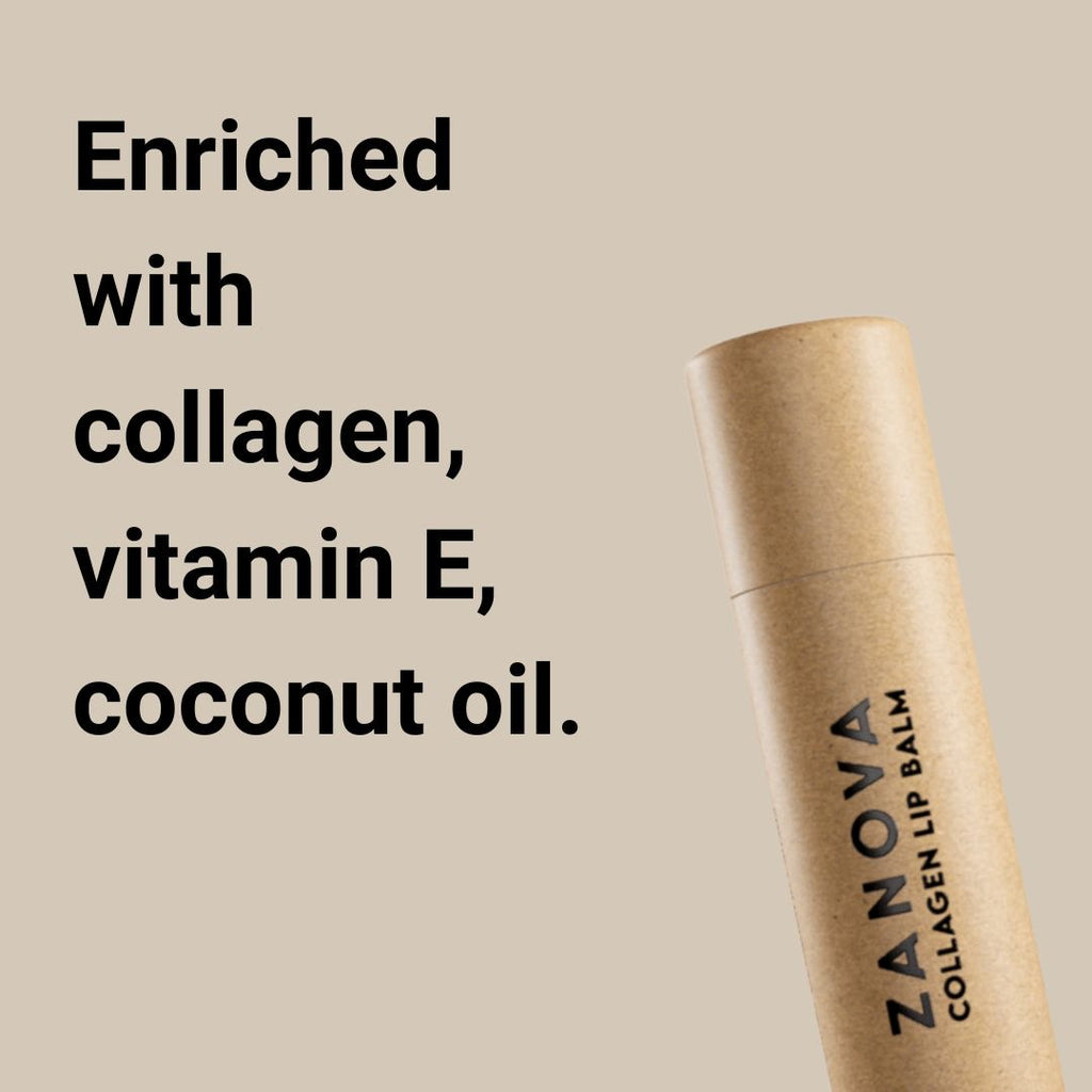 Zanova Collagen Treatment Lip Balm 3 Packs + 1 Free Zanova Collagen Treatment Paper Hand Soap