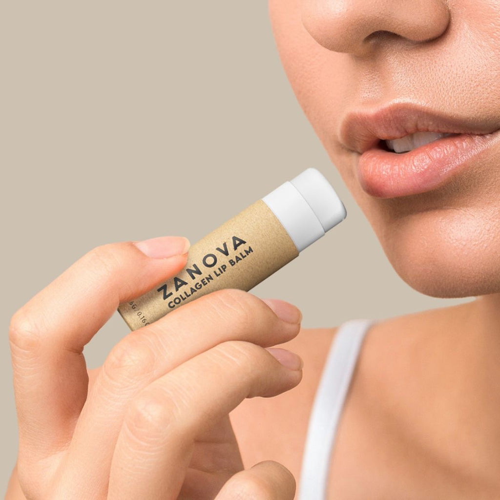 Zanova Collagen Treatment Lip Balm 9 Packs + 3 Free Extra Lip Balm + 6 Free Zanova Collagen Treatment Paper Hand Soap