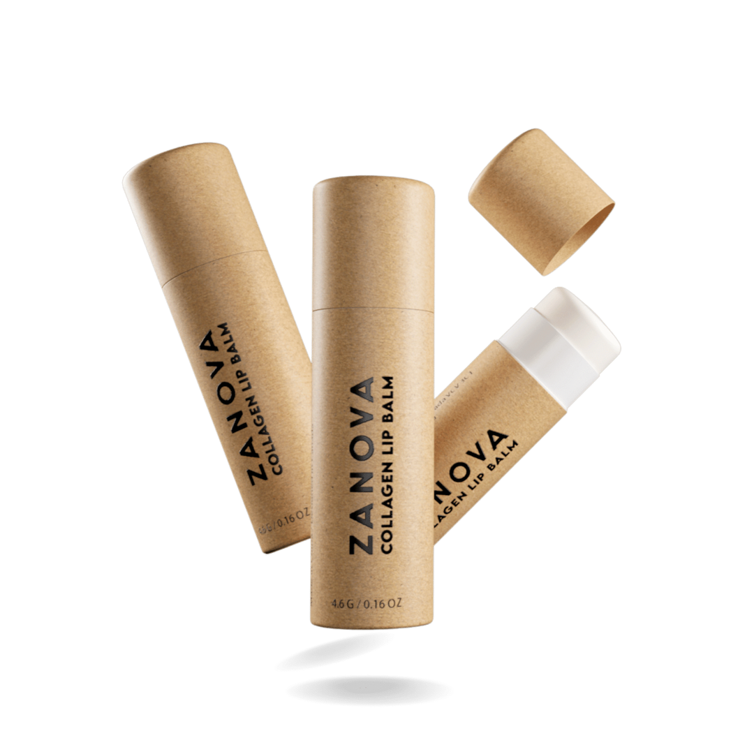 Zanova Collagen Treatment Lip Balm For Lip Picking & Biting Damages |  3 Packs