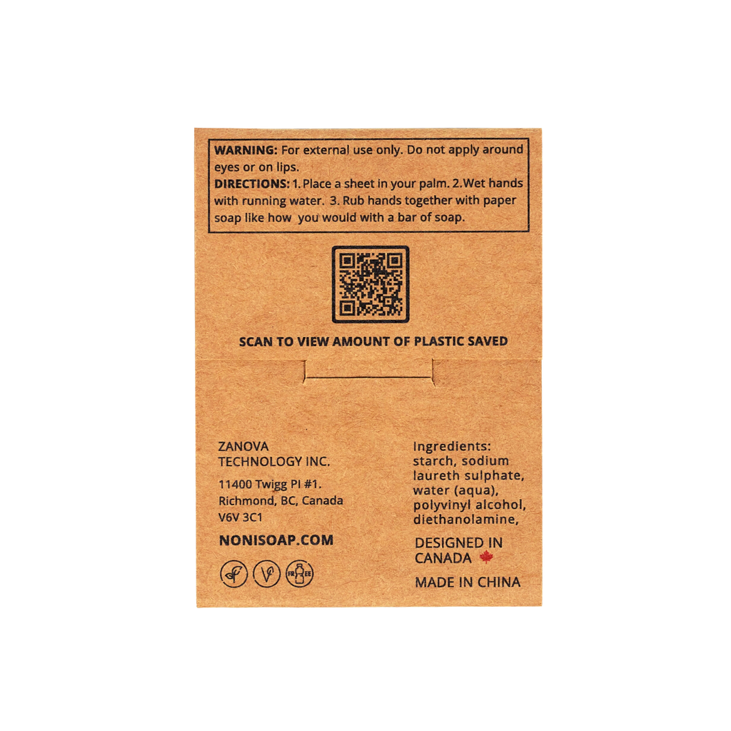Zanova Collagen Soap Paper for Extremely Dry Hands - Single Pack (30 sheets)